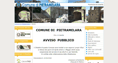 Desktop Screenshot of comune.pietramelara.ce.it