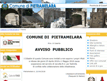 Tablet Screenshot of comune.pietramelara.ce.it